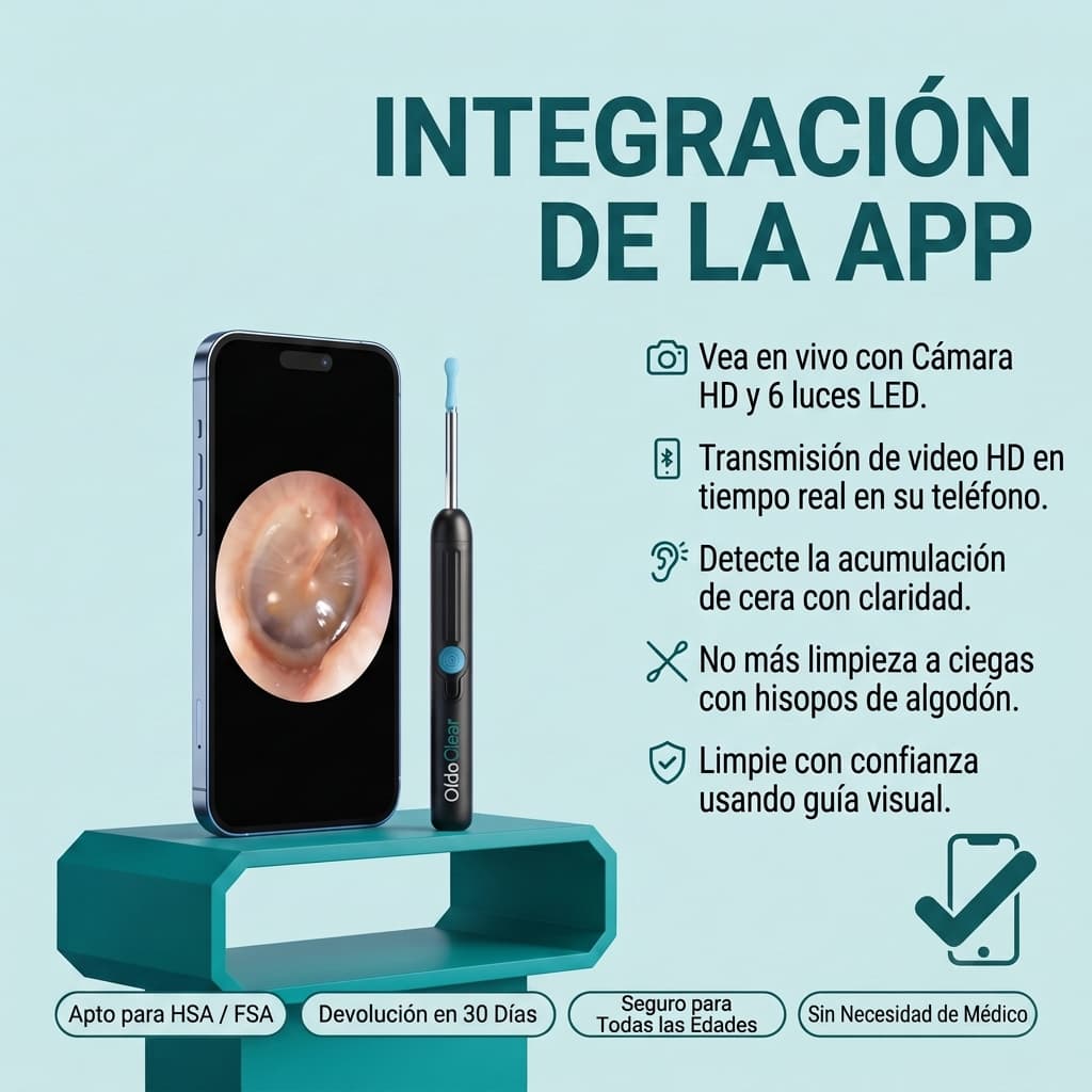 VisiónClean – Limpiador de Oídos con Cámara HD