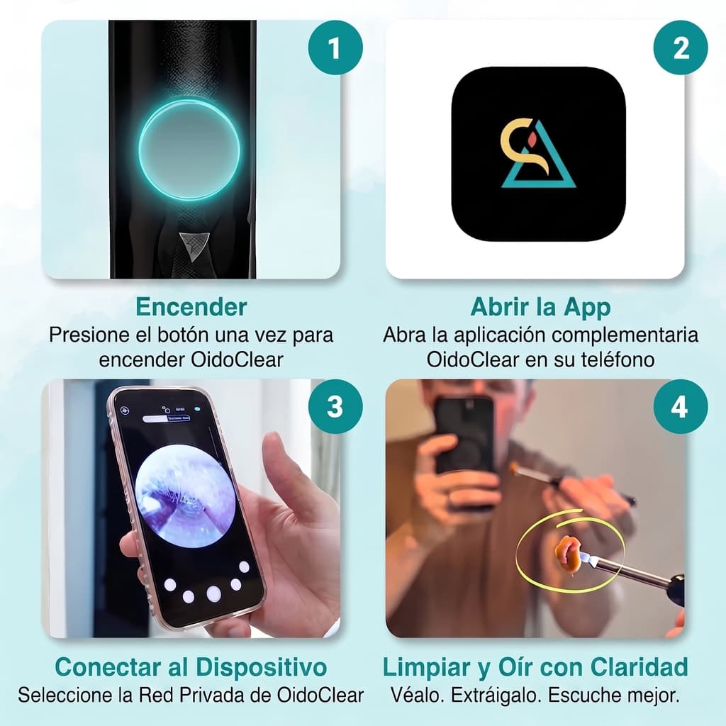 VisiónClean – Limpiador de Oídos con Cámara HD