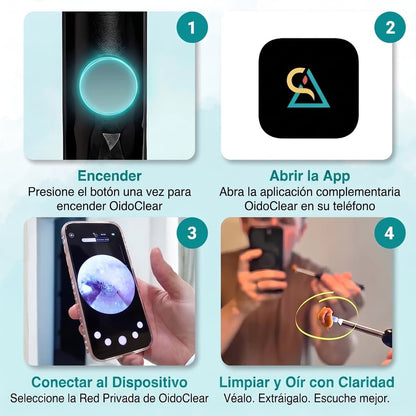 VisiónClean – Limpiador de Oídos con Cámara HD